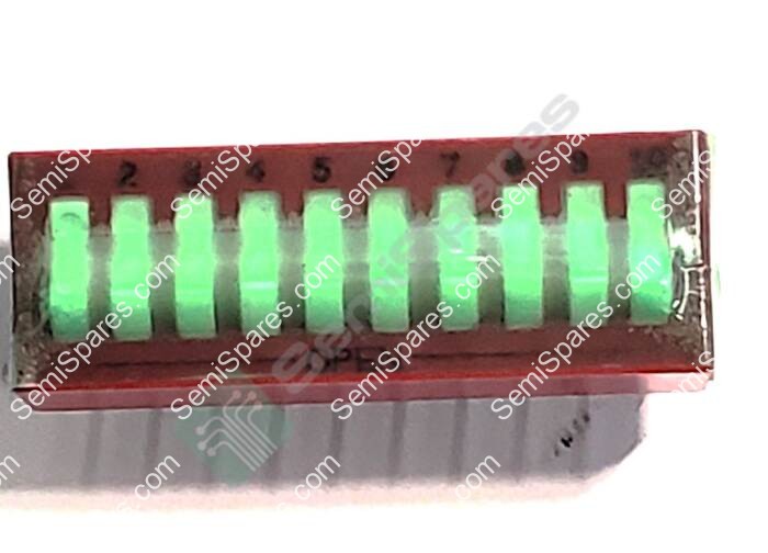 GRAYHILL INC. 76SB10S | DIP SWITCH SPST 10 POSITION THROUGH HOLE ROCKER ACTUATOR 150MA 30VDC RAISED PC PIN