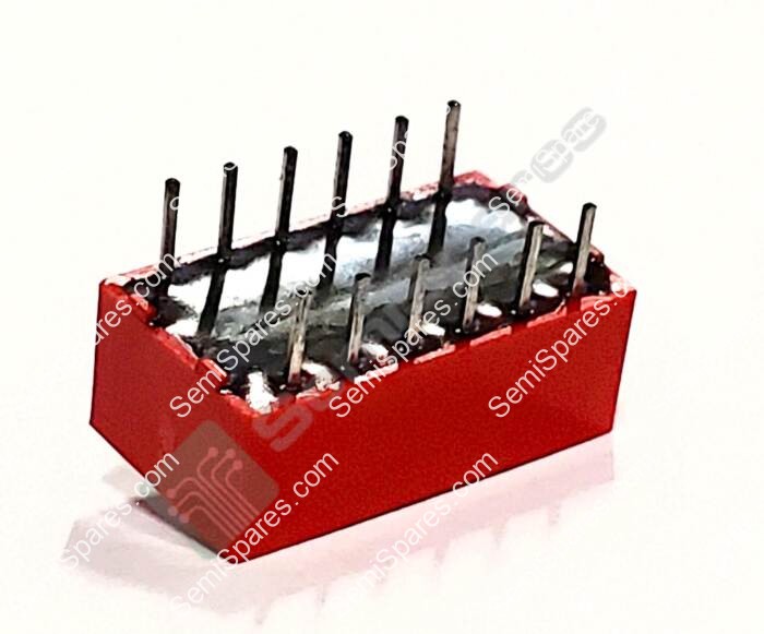 GRAYHILL INC. 76SB06T | DIP SWITCH SPST 6 POSITION THROUGH HOLE ROCKER ACTUATOR 150MA 30VDC RAIDED PC PIN RED - Image 4