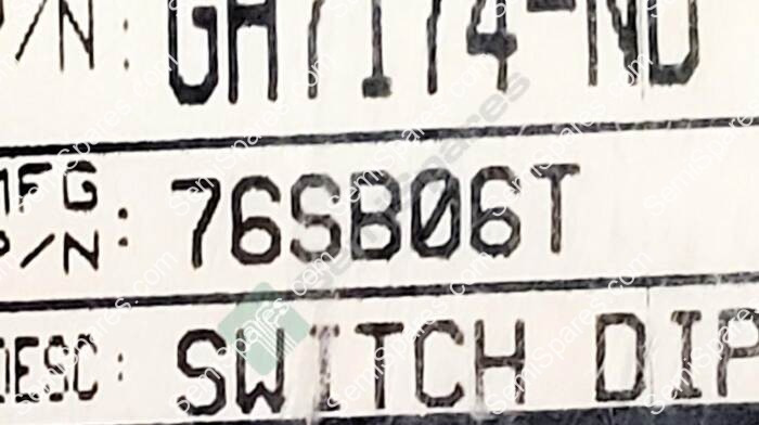 GRAYHILL INC. 76SB06T | DIP SWITCH SPST 6 POSITION THROUGH HOLE ROCKER ACTUATOR 150MA 30VDC RAIDED PC PIN RED - Image 6