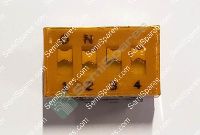 GRAYHILL INC. 90HBJ04PT | DIP SWITCH SPST 4 POSITION SURFACE MOUNT SLIDE (STANDARD) ACTUATOR 25MA 24VDCFLUSHED RECESSED J LEAD TAPE SEAL - Image 3