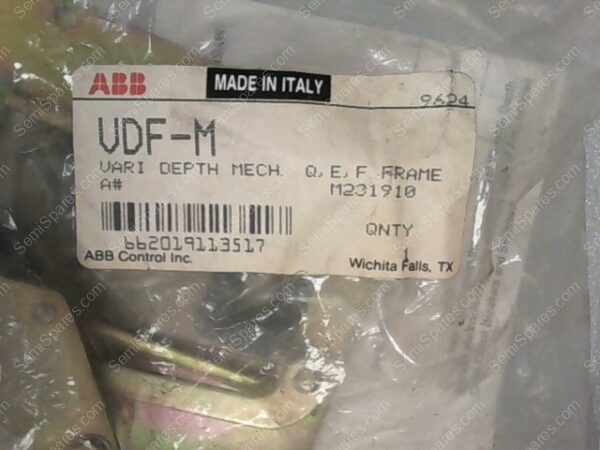 VDF-M | ABB VDF-M, VARI DEPTH MECH. FRAME ASSEMBLY (134422-M01)