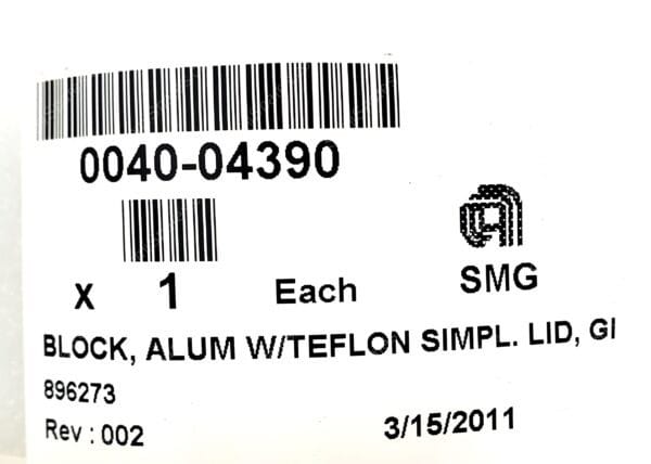 SP-5048-00 | 0040-04390, BLOCK, ALUM WITH TEFLON,C2B - Image 5