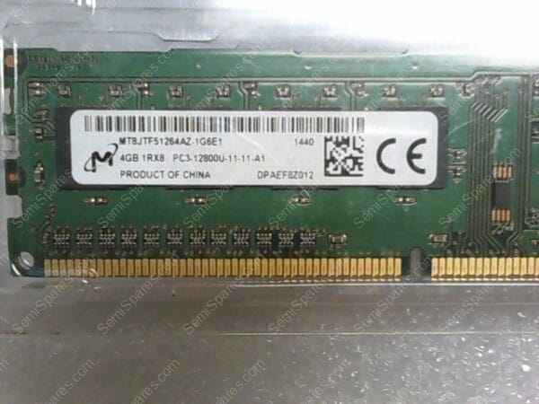 MT8JTF51264AZ-1G6E1 | MICRON MT8JTF51264AZ-1G6E1 4GB 1RX8 PC3-12800U-11-11-A1