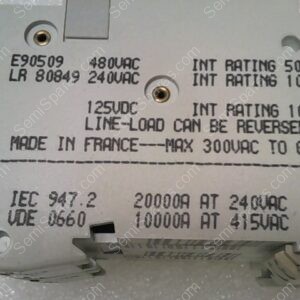 C60N 15A | C60N 15A-TYPE D 2-POLE CIRCUIT BREAKER