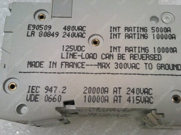 C60N 15A | C60N 15A-TYPE D 2-POLE CIRCUIT BREAKER