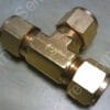 B-810-3 | BRASS SWAGELOK TUBE FITTING, UNION TEE, 1/2 IN. TUBE OD
