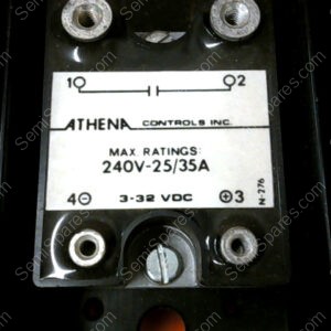ZC-24025 | ATHENA CONTROLS INC. ZC-24025 MAX. RATINGS 240V-25/35A 3-32 VDC