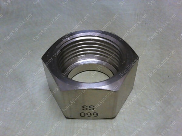 NUT-660SS-SP | NUT CGA 660 SS STAINLESS STEEL WITH SILVER PLATE