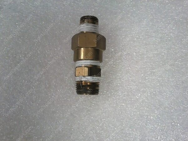 PNEUMATIC THREADED FITTING | PNEUMATIC THREADED FITTINNG, STRAIGHT, BRASS BODY