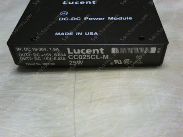 CC025CL-M | LUCENT CC025CL-M, IN DC 18-36V, 1.9A, OUT1 DC +15V,0.83A, 25W