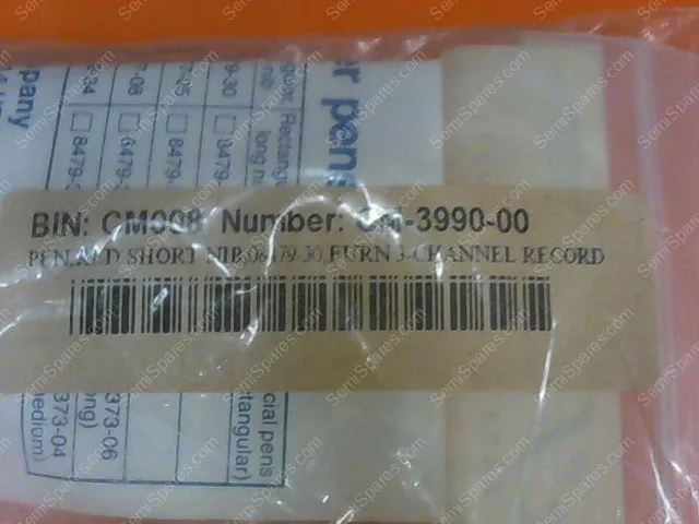 CM-3990-00 | PEN,RED SHORT NIB,084790300FURN 3 CHANNEL RECORD