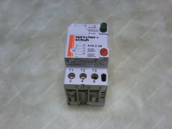 KTA3-25-16A | SPRECHER & SCHUH KTA3-25-16A, KTA32516A,MOTOR STARTER PROTECTOR 1-1.6 AMP, 3 POLE 1/3 PHASE 380/660 VAC
