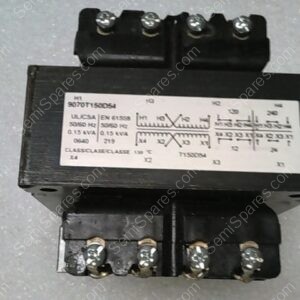 TRANSFORMER | TRANSFORMER, TYPE T, INDUSTRIAL CONTROL, 150VA, 120/240 VAC PRIMARY/ 12/24 VAC SECONDARY, 1 PHASE, 50/60 HZ, 55C