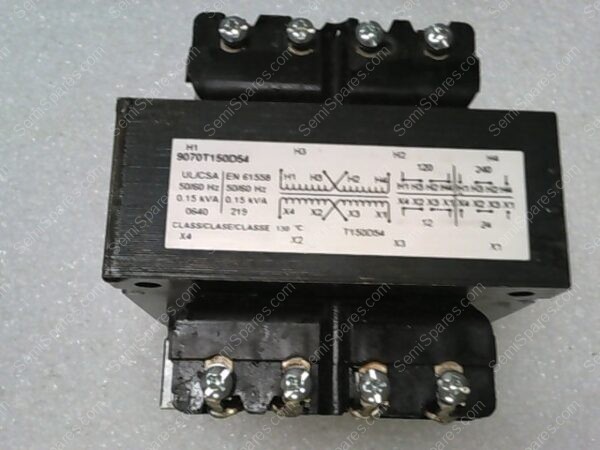 TRANSFORMER | TRANSFORMER, TYPE T, INDUSTRIAL CONTROL, 150VA, 120/240 VAC PRIMARY/ 12/24 VAC SECONDARY, 1 PHASE, 50/60 HZ, 55C