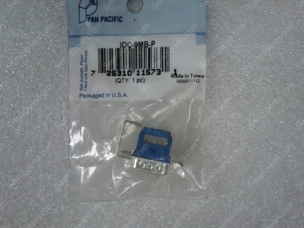 IDC-9MB-P | IDC DB9 MALE BLUE PLASTIC TIN SHELL
