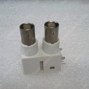 364A2595 | RF CONNECTORS/COAXIAL CONNECTORS X-2 DUAL NC JACKS R/A WHITE