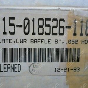 715-018526-118 | PLATE,LWR BAFFLE 8"",.052 HOLES