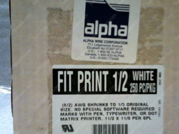 785-097691-003 | LBL,SHRINK FIT,1/2,105C,PRINT