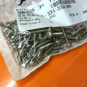 92933 | MACHINE SCREWS 6-32 3/4 UNC PN/92933 (PACK OF 50)