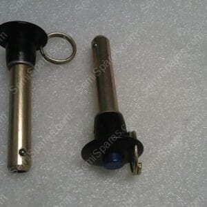 CL-8-BLPB-2. 00 | CARR LANE 1/2" DIAMETER X 2" GRIP LENGTH BUTTON HANDLE BALL LOCK PIN