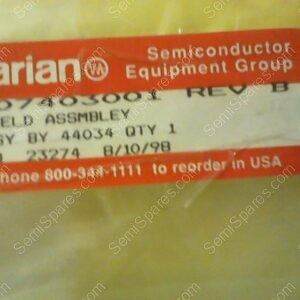 XX-6320-00 | SHIELD ASSY, P/N 107403001