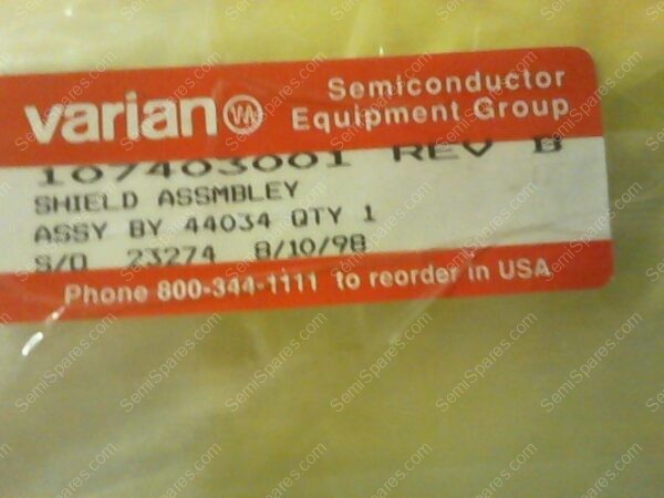 XX-6320-00 | SHIELD ASSY, P/N 107403001