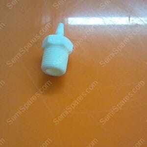 BF-0715-00 | BARB,1830-1,1/8"TO 1/8-27,WHITE NYLON,1 BAG OF 90 UNITS EACH