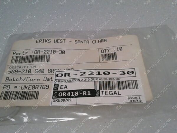 OR-2210-30 | O-RING SILICON 2-210 DUR 40, 80-202