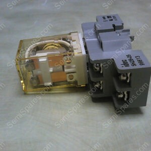 SH2B-05,RH2BU | IDEC SH2B-05 DPDT RELAY BASE WITH RH2BU RELAY, 12VDC, MIDGET, 160 OHMS