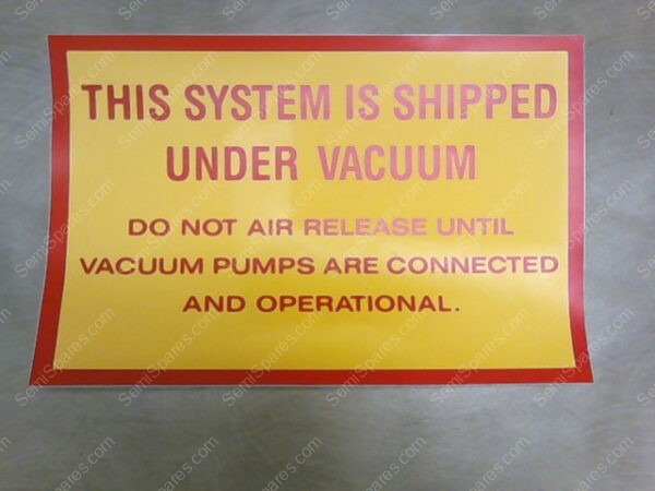 3301124 | LBL VAC WARNING