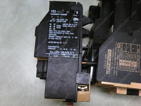 100-A24NK3 | ALLEN BRADLEY CAT 100-A24NK3 SERIES C With 193-BSC 15 B