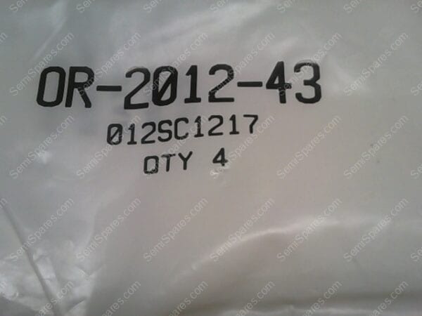OR-2012-43 | O-RING,SC1217, AS568-012,HI TEMP WHT SIL