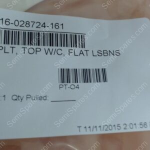 716-028724-161 | PLT, TOP W/C, FLAT LSBNS