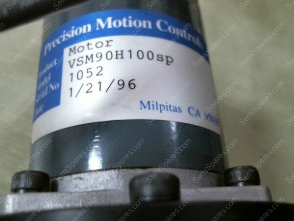 MSR-20 | HARMONIC DRIVE TRANSMISSION MSR-20 RATIO 100 SN/601271 MOTOR MODEL/VSM090H100SP SN/1052