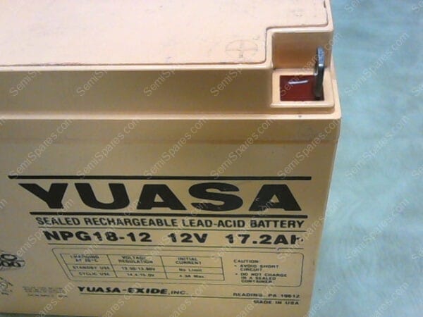 NPG 18-12 | YUASA NPG18-12 12V 17.2AH SEALED RECHARGEABLE LEAD-ACID BATTERY