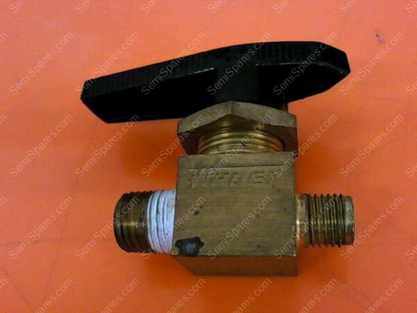 B-43M4-S4 | 1/4" TUBE BRASS WATER SHUT OFF BALL VALVE, B-43S4