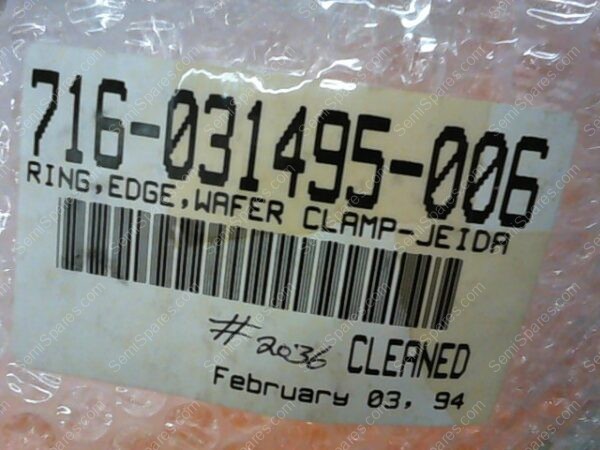 716-031495-006 | RING,EDGE,WAFER CLAMP-JEIDA