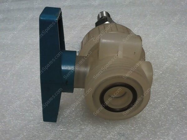 UNION BALL VALVE | TRUE BLUE PLAST-O-MATIC UNION BALL VALVE, WITH SWAGELOK 316 GSG FITTING