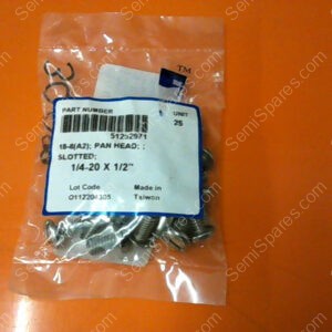 51252971 | PAN HEAD SLOTTED 1/4-20 X 1/2 PN/51252971 (PACK OF 25)
