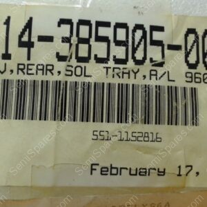 714-385905-001 | COV,REAR,SOL TRAY,A/L 9600