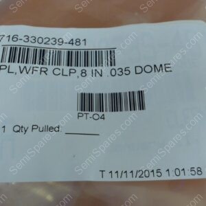 716-330239-481 | PL,WFR CLP,8 IN .035 DOME