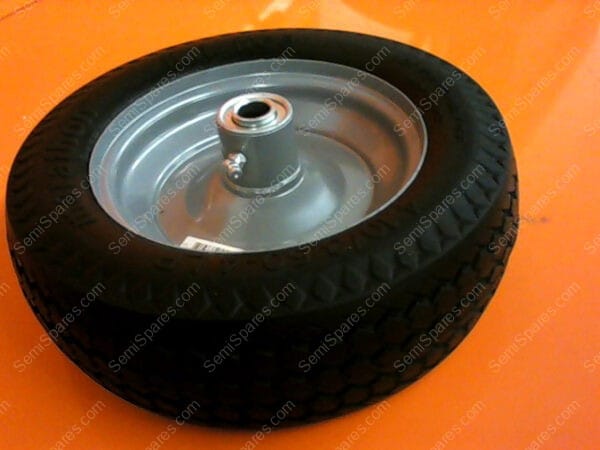 4.10 3.50-4 LP | MARATHON 4.10 3.50-4 LP FLAT FREE HAND TRUCK TIRE ON WHEEL, 2.25" OFFSET HUB, 5/8"