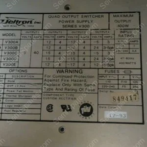 MODEL V300B | QUAD OUTPUT SWITCHER POWER SUPPY SERIES V300