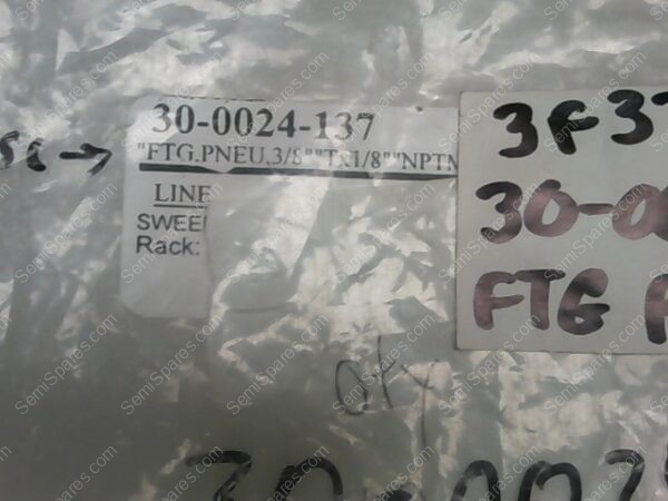 30-0024-137 | FTG, PNEU, 3/8" TX1/8" NPTM O/C"