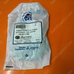 92024 | BARNES DISTRIBUTION SOCKET CAP SCREW  WITH KNURT HEX, SOCKET 1/4-20 X 3/8" PN/92024 (PACK OF 25)