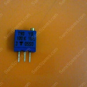 72-T93YB-100K | 3/8 SQ VADJ 100K VISHAY-SFERNICE MULTI-TURN TRIMMERS (PACKAGE OF 3)