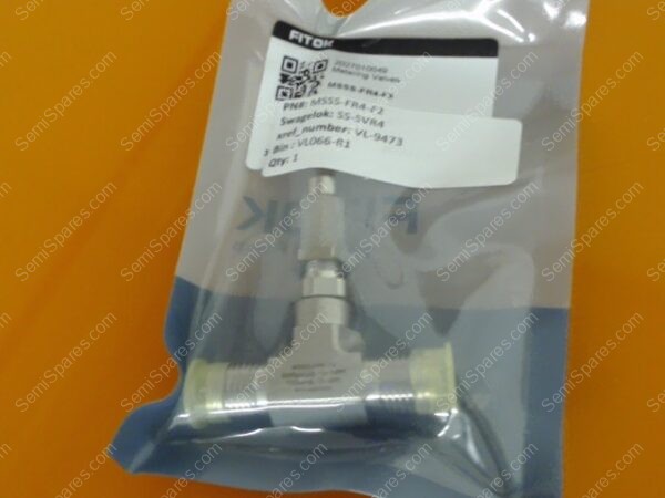 VL-9473-00 | VALVE,METERING,VCR, SS-SVR4,MSSS-FR4-F2