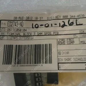 OSTTE050104 | TERM BLK 5POS SIDE ENT 3.5MM PCB, DIDGI-KEY PN: ED2743-ND