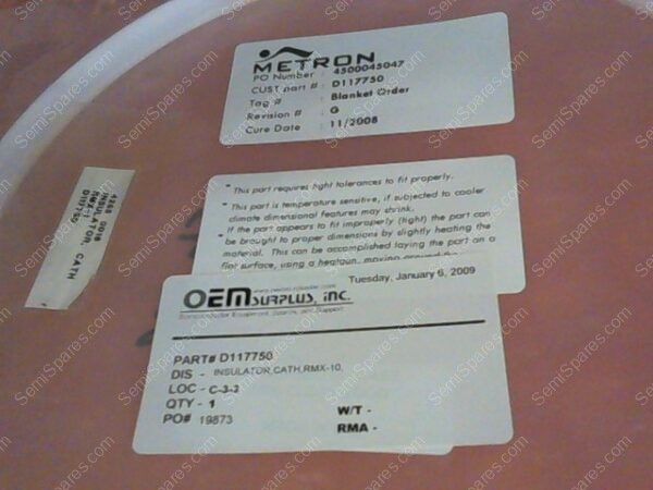 D117750 | P/N  D117750 INSULATOR,CATH,RMX-10,4500045047