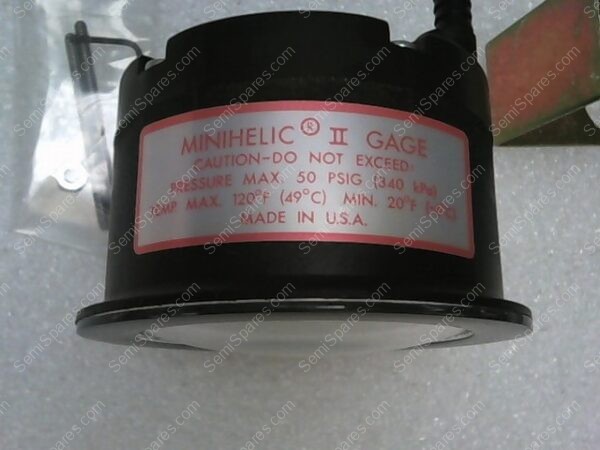 PRESSURE GAGE (2-5003) | PRESSURE MAX. 50 PSIG (340 KPA) TEMP. MAX. 120F (49C) MIN. 20F (-6C)